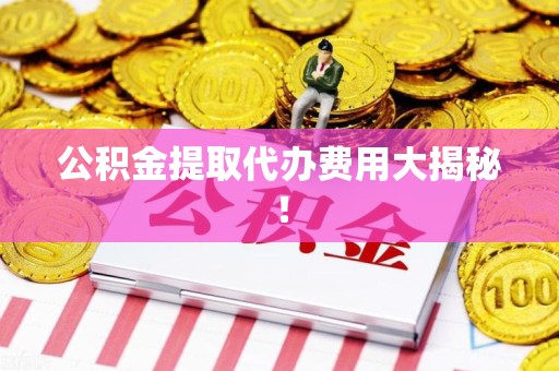 裕安公积金提取代办费用大揭秘! 裕安公积金提取代办费用大揭秘!