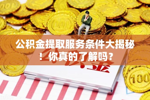 裕安公积金提取服务条件大揭秘！你真的了解吗？